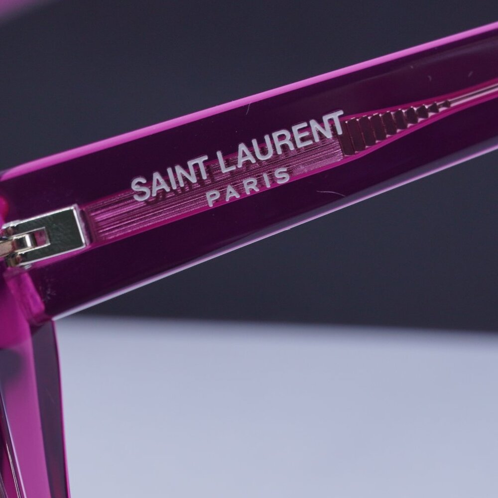 Final Price! Saint Laurent SL276 MICA 061 Cyclamen/Khaki Sunglasses - Picture 9 of 13